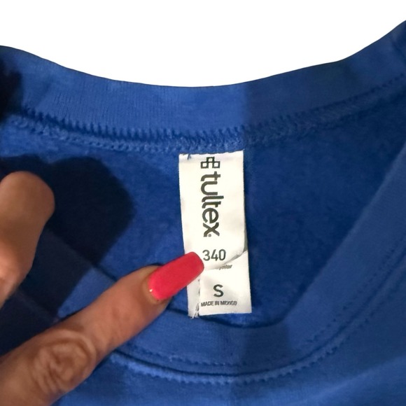 Tultex Dallas Crewneck Sweatshirt Script Vintage 90s Style Texas Mens S - Picture 3 of 5